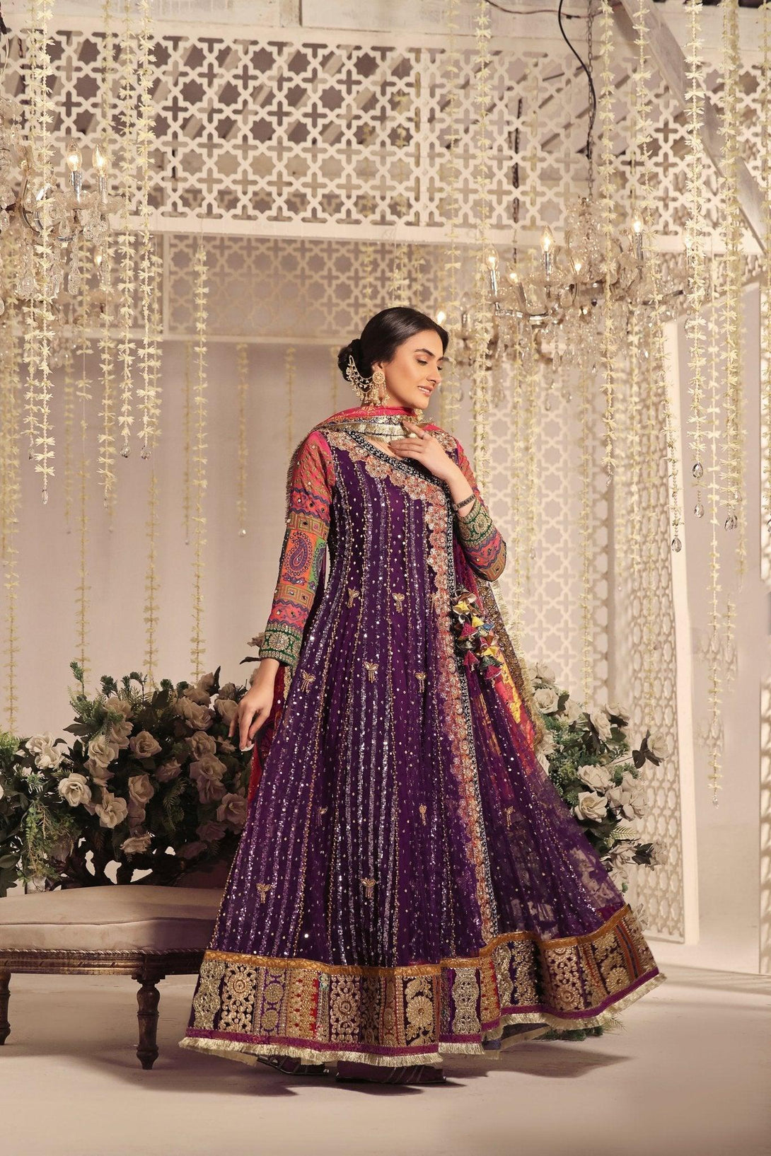 Embroidered ZB 1034 - Zeshan Bariwala