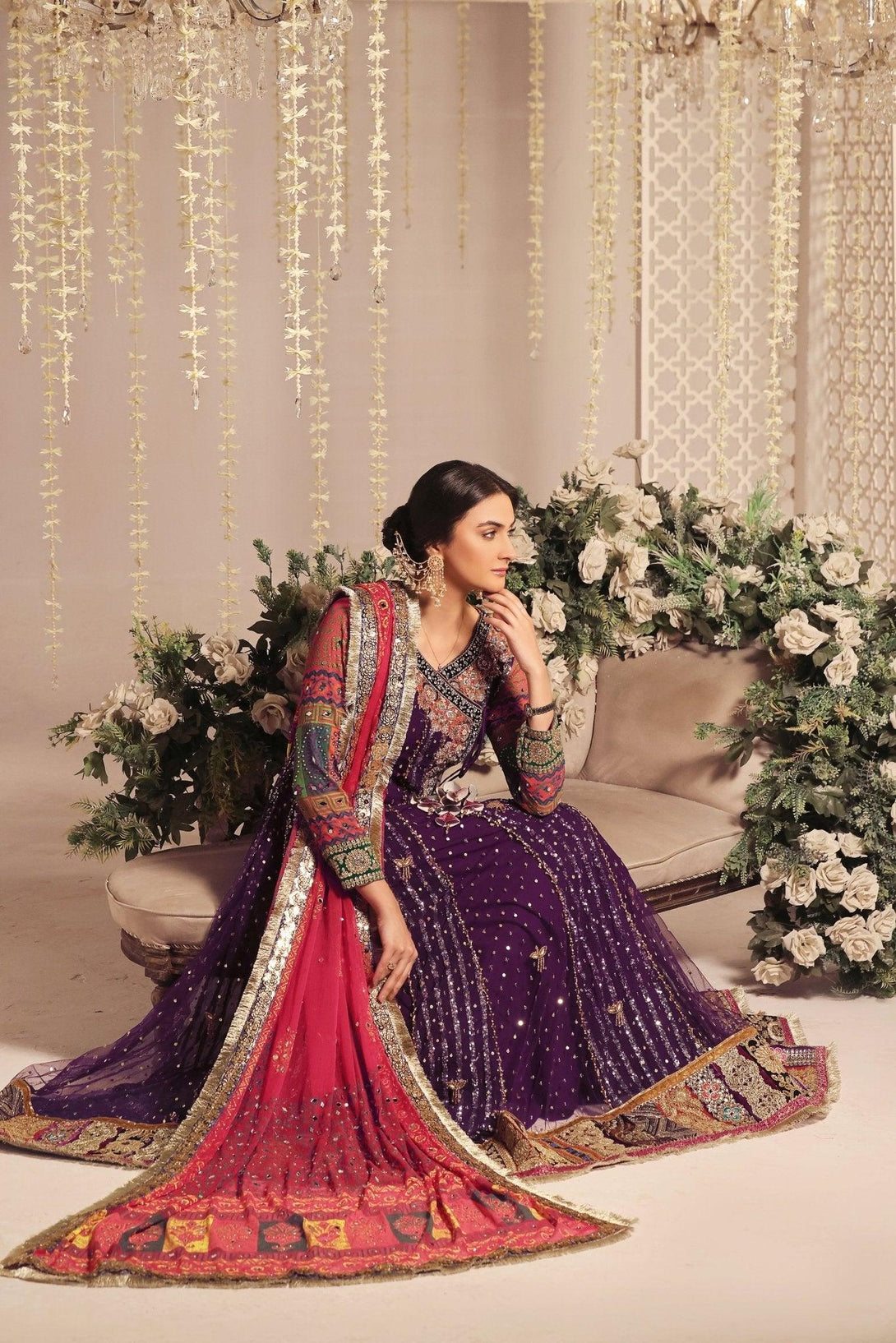 Embroidered ZB 1034 - Zeshan Bariwala