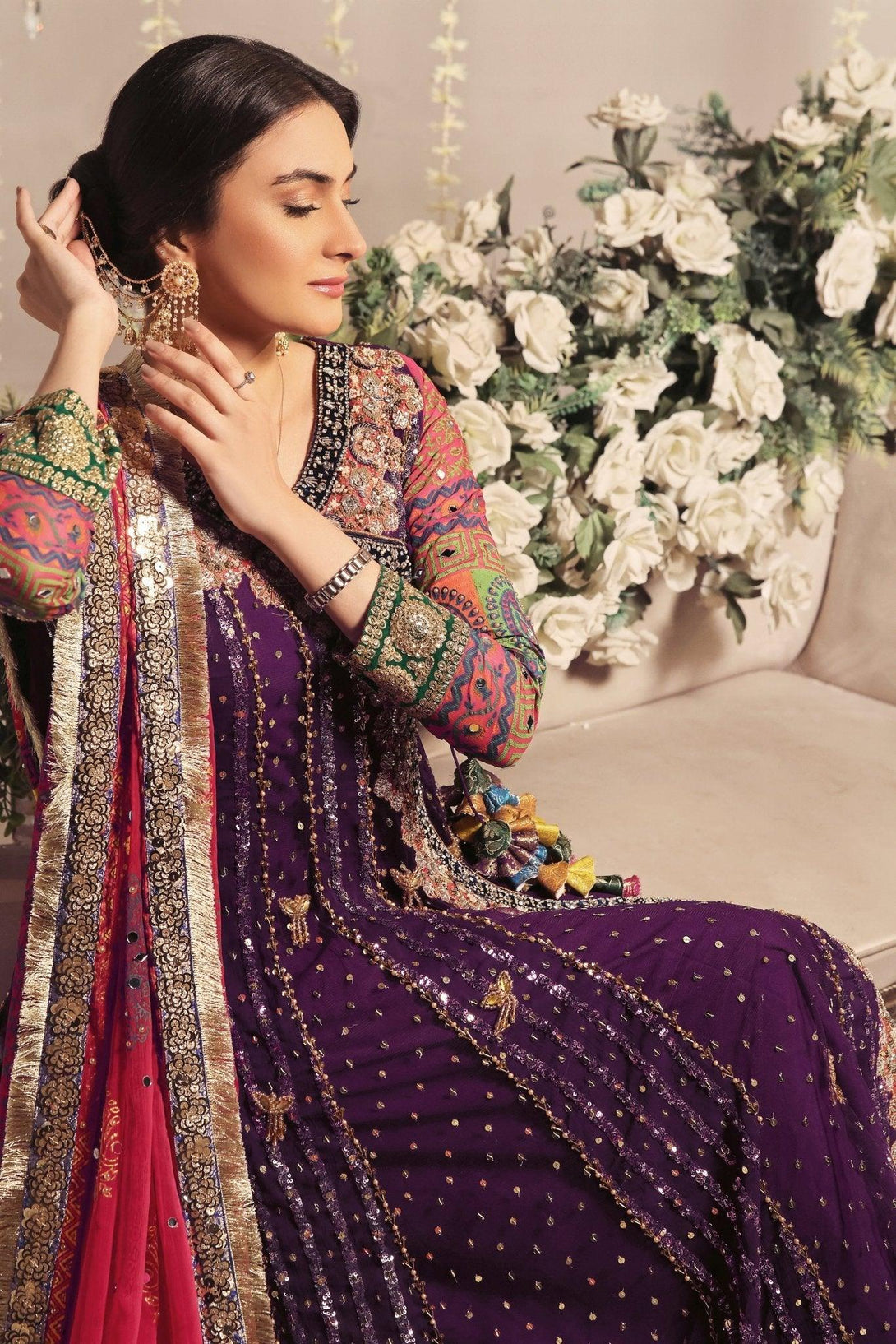 Embroidered ZB 1034 - Zeshan Bariwala